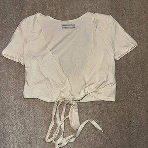 Tie front crop top